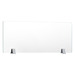 MGLS1334 - 13.25"H x 34" TOP CLEAR GLASS PANEL w/CLAMP (Pair)