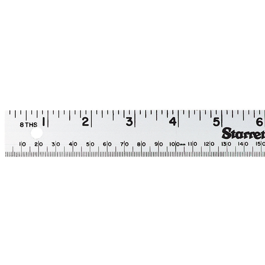 STARRETT MS-2 Aluminum Meter Stick Metric/English