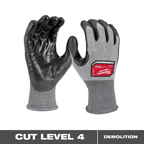 MILWAUKEE 47-73 - Cut Level 4 High Dexterity Polyurethane Dipped Gloves - Grey