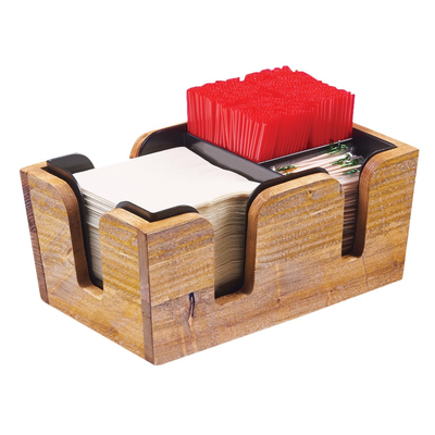 Cal-Mil 3499-99 10-3/4"W x 7"D x 4-3/4"H Madera Bar Organizer
