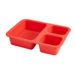 Cook's 321 3-Compartment Silicon Flex Tray Red