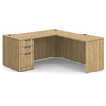 Classic L-Shape Desk 77" x 60" with Box/Box/File Pedestal - Aspen