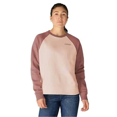 CARHARTT 107415 - Women's Sawyer Crewneck Sweatshirt - Light Coral