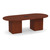 8' Classic Racetrack Conference Table with Cube Base - Cherry