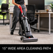 Sanitaire SC5845D in use, 15-inch wide cleaning path