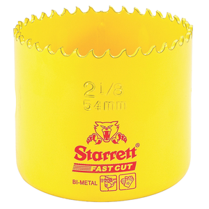 STARRETT FCH0218-G 2-1/8'' (54mm) Fast Cut Straight Pitch Bi-Metal Hole Saw