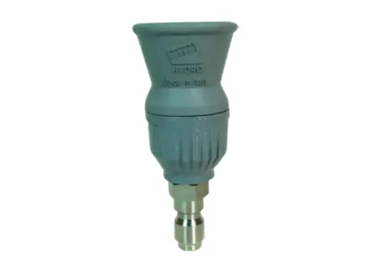 MTM Hydro Gray NPS45 Nozzle with Guard, Size 2.0, 40° Spray Pattern, 1/4" SS Plug