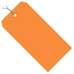 6-1/4 X 3-1/8 ORANGE 13 PT. SHIPPING TAG PRE-WIRED  1000/CS  G11083H
