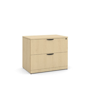 PL112 35"w 2 DRAWER LATERAL FILE- MAPLE