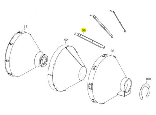 Veloci Heater Replacement Cone Support