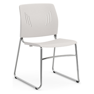 3080 AGENDA PLUS STACKING CHAIR- White