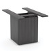 PLCUBED20 20" CUBE BASE W/DOOR- COASTAL GRAY