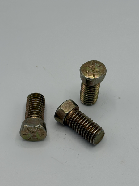 1/2" - 13 X 1.259" CLIPPED HEAD PLOW BOLT SAE J429 GR 8 ZINC YELLOW