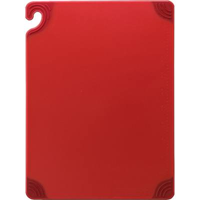San Jamar CBG182412RD Cutting Board 18"x24" Red 