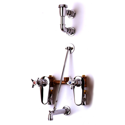 T&S Brass B-0695 Service Sink Fitting Concealed By-Pass Mixing Valves on 8" Centers