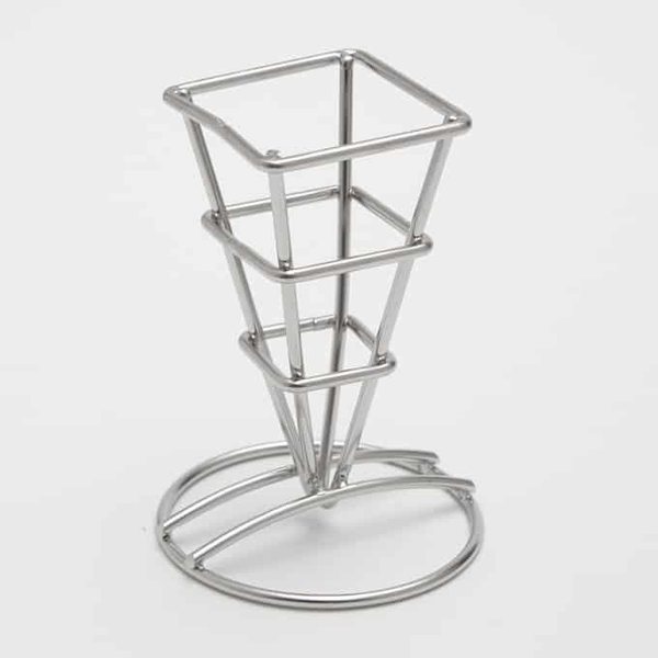 Square Fry Cone Holders & Cardboard Cones