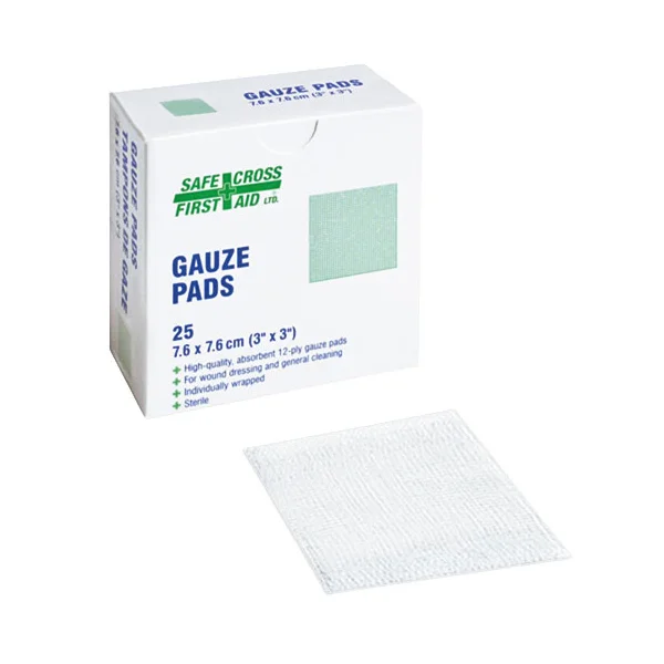 Gauze Pad - 3" x 3" - Sterile - 25/Box