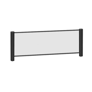 20X48 CLEAR ACR PANEL BLK FRM