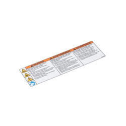 Tennant/Nobles - 4034254 - Label, Warning [Expl,Fire,Shk En/Fr/Es] (Replaces Tennant 1026386)