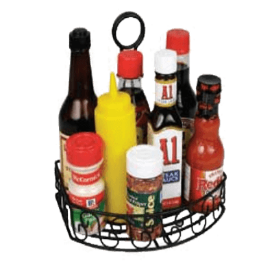 Winco WBKH-6SB Condiment Caddy 8-1/4" X 6-1/4" X 9" H