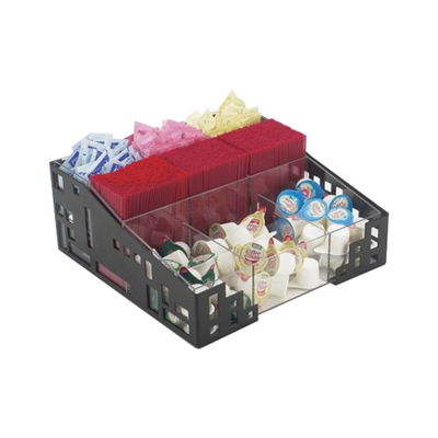 Cal-Mil 1616-13 12"W x 12"D x 5-1/4"H Squared Condiment Organizer