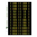 Cubby ID Adhesive Sticker Sheets