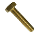 M8 - 1.25 X 25MM ISO 4017 FT HEX HEAD CAP SCREW 8.8 ZINC YELLOW