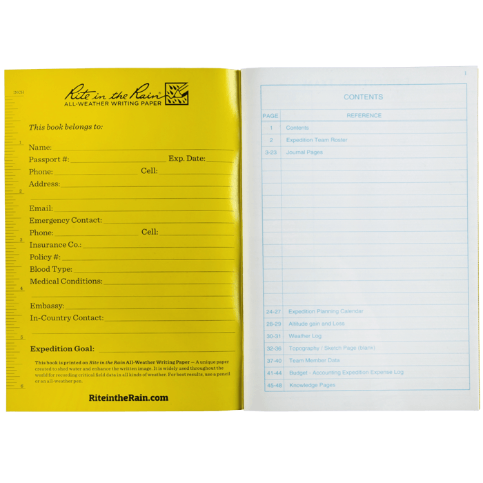 Download Rite in the Rain - No. 512 Expedition Journal Field Flex 4 ... Yellowimages Mockups