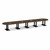 20' Classic Racetrack Conference Table with Palmer Base - Modern Walnut Top, Black Base