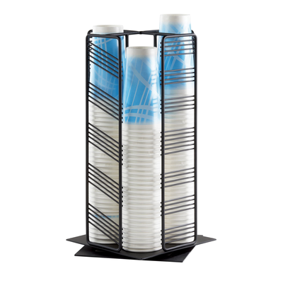 Cal-Mil 4104-13 8-3/4"W x 8-3/4"D x 17-3/4"H Portland Cup/Lid Organizer