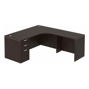 CLALD1014R Radius L-Shape Typical 71" X 72" Desk- Espresso