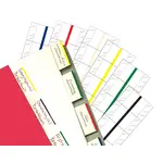 1" Erasable Write-On Index Tabs