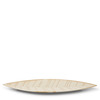 Hazara Leaf Plate White 14.5" x 3.75"