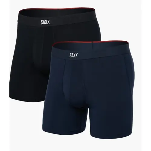 Saxx PP2VX - Vibe Xtra Soft Comfort (2 Pack) - Black and Navy