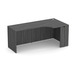 PL182R 71" PORKCHOP CREDENZA-RIGHT- COASTAL GRAY