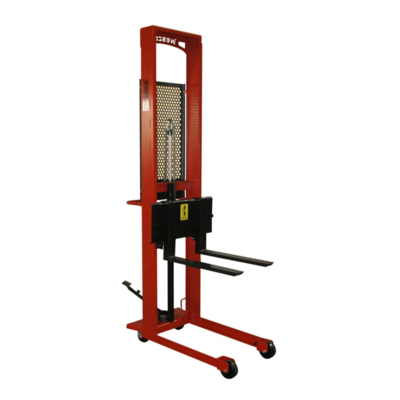 Fork Stacker - Hydraulic - 25" Fork Length - 76" Lift Height - 1000 lb Capacity