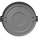Carlisle 84105623 Trash Bin Lid, 27" Dia, Snap Locks, Gray, NSF