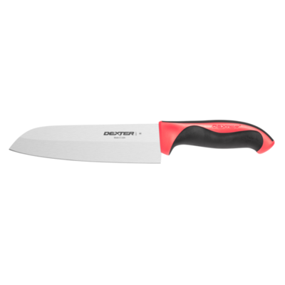 Dexter 36004R 7" Santoku Knife with Red Handle