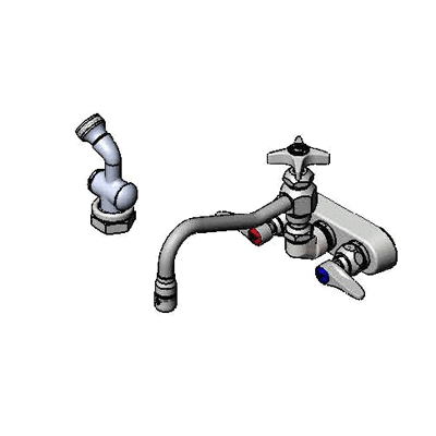 T&S Brass B-1156 Faucet Workboard 8" Swing Nozzle