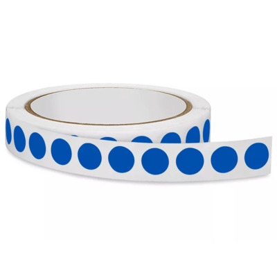 Unprinted Adhesive 5/8 Inch Peel-and-Stick Colored Circles, 2,500 Count