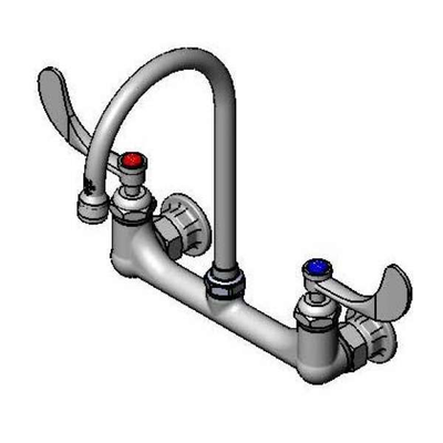 T&S Brass B-0331-CR4-L22 Double Pantry Faucet Wall Mount