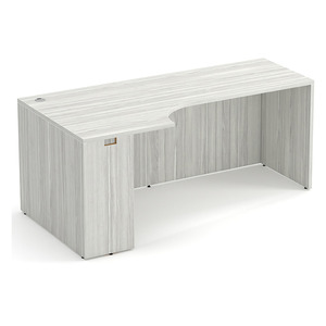 PL182L 71" PORKCHOP CREDENZA-LEFT- SILVER BIRCH