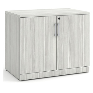 PL113 35"W DOUBLE DOOR CABINET- Silver Birch