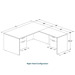 CLALD2047- Classic L-Shape Desk 71" W x 36" D with 42" Return and 2 Box/File Pedestals- Espresso