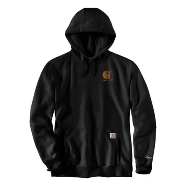 CARHARTT 107064 - Men's Carhartt Force Relaxed Fit Lightweight Logo Graphic Hoodie - Black