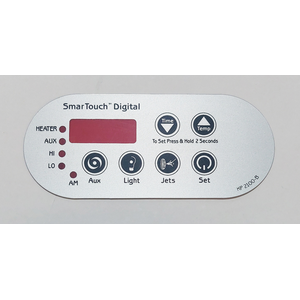 ACC KP2100 6-Button Topside Overlay 80-KP2100-OL