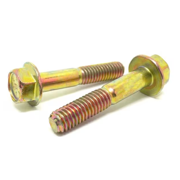 3/8" - 16 X 2 1/2" IFI-111 HEX FLANGE SCREW SAE J429 GR 8 ZINC YELLOW