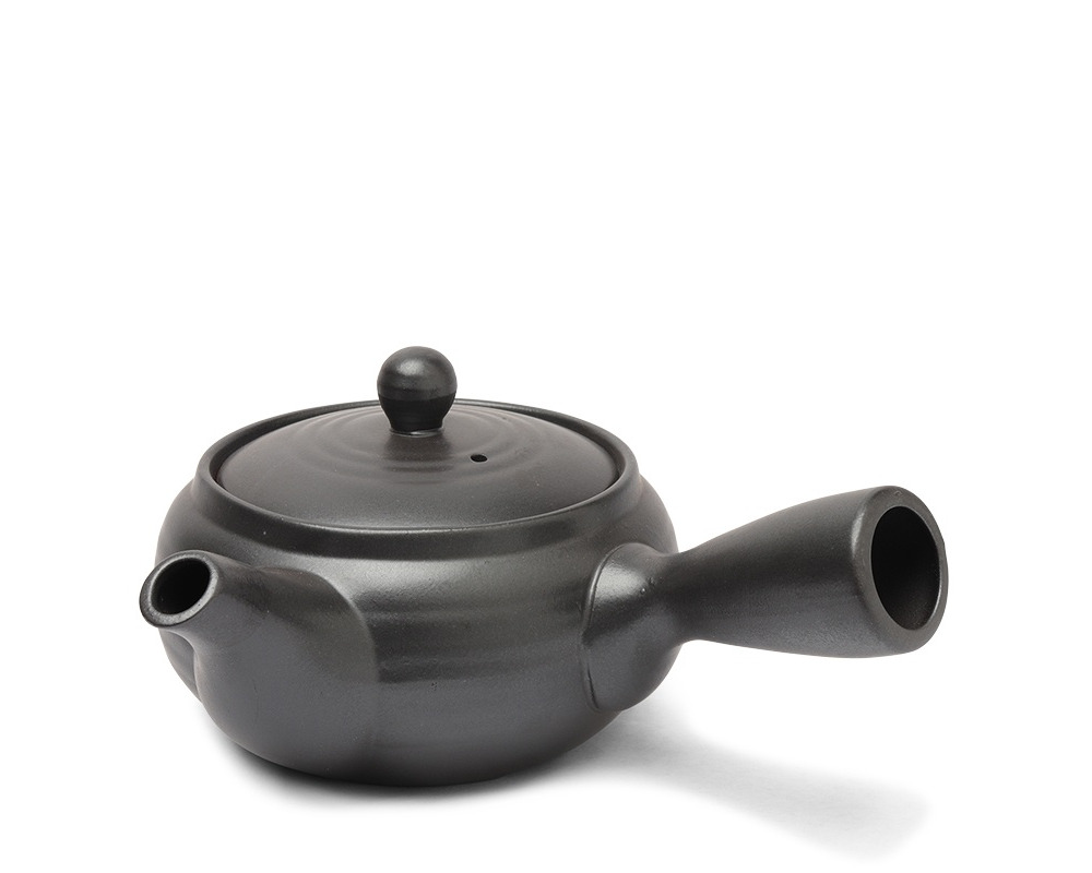 Teapot Kyu Banko Hira Lava Grey
