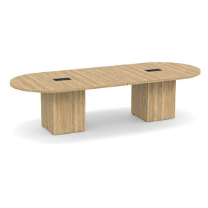CUBRT3137N - 10 ft. Classic Racetrack Conference Table with Cube Base
