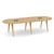 10' Signature Racetrack Conference Table with Wood VA Legs - Aspen Top, Black Mount, Natural Oak Base